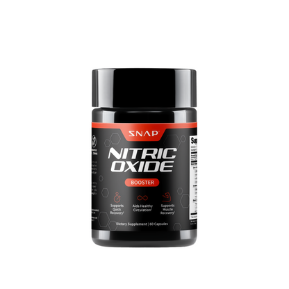Snap Supplements Nitric Oxide Supplement with L-Arginine to Support Energy, Quick Recovery, Heart Health, Muscle Growth & Circulation, 60 Vegetarian Capsules (1 Month Supply)